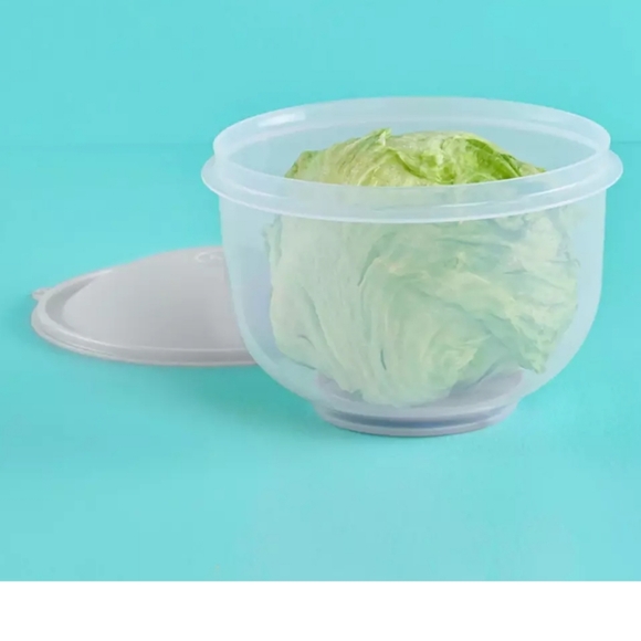 Tupperware Super Crisp It Lettuce Keeper Container Bowl White Seal Crispy Fresh! - Picture 4 of 12